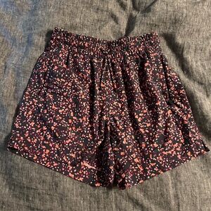 Athleta Black and Pink Patterned Kids Shorts